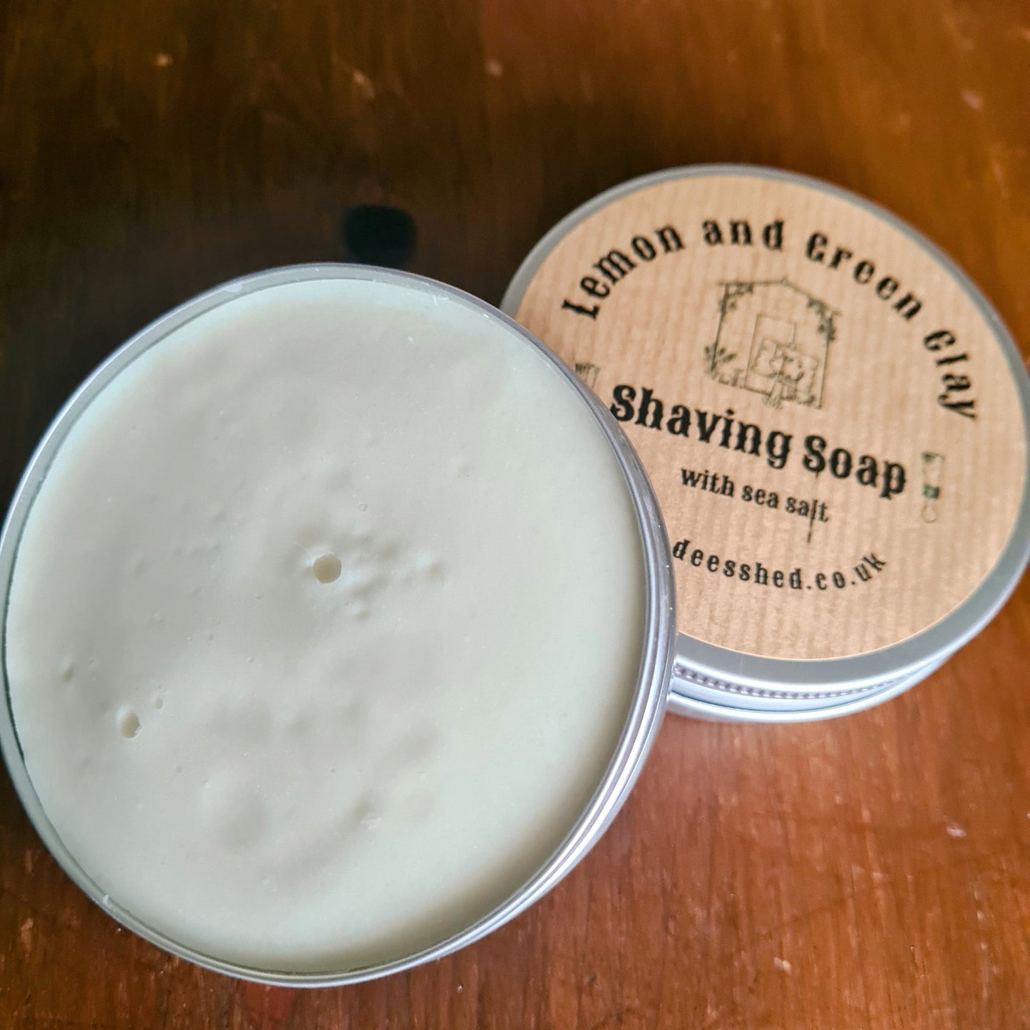 Lemon and Green Clay Salt Shaving Soap - Dees Shed