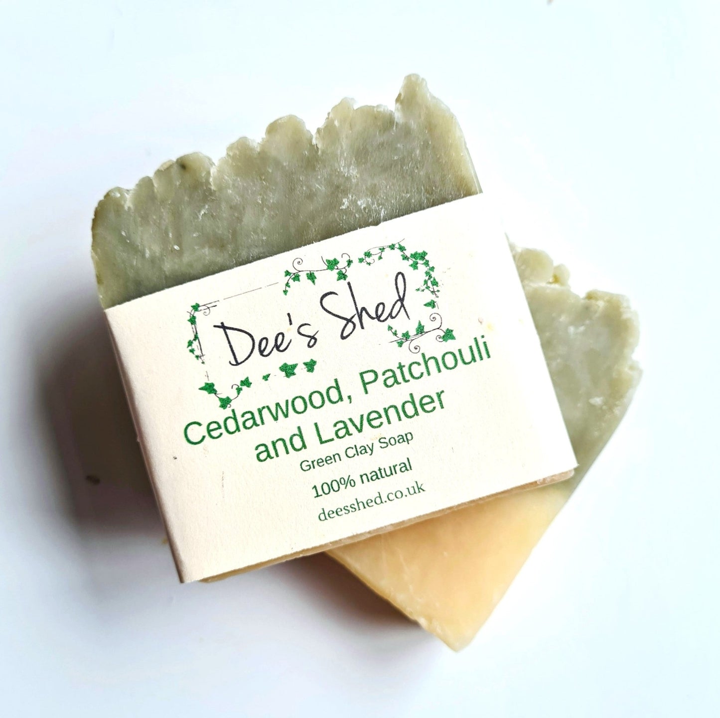 Soap - Cedarwood, Lavender and Patchouli Green Clay - Dees Shed