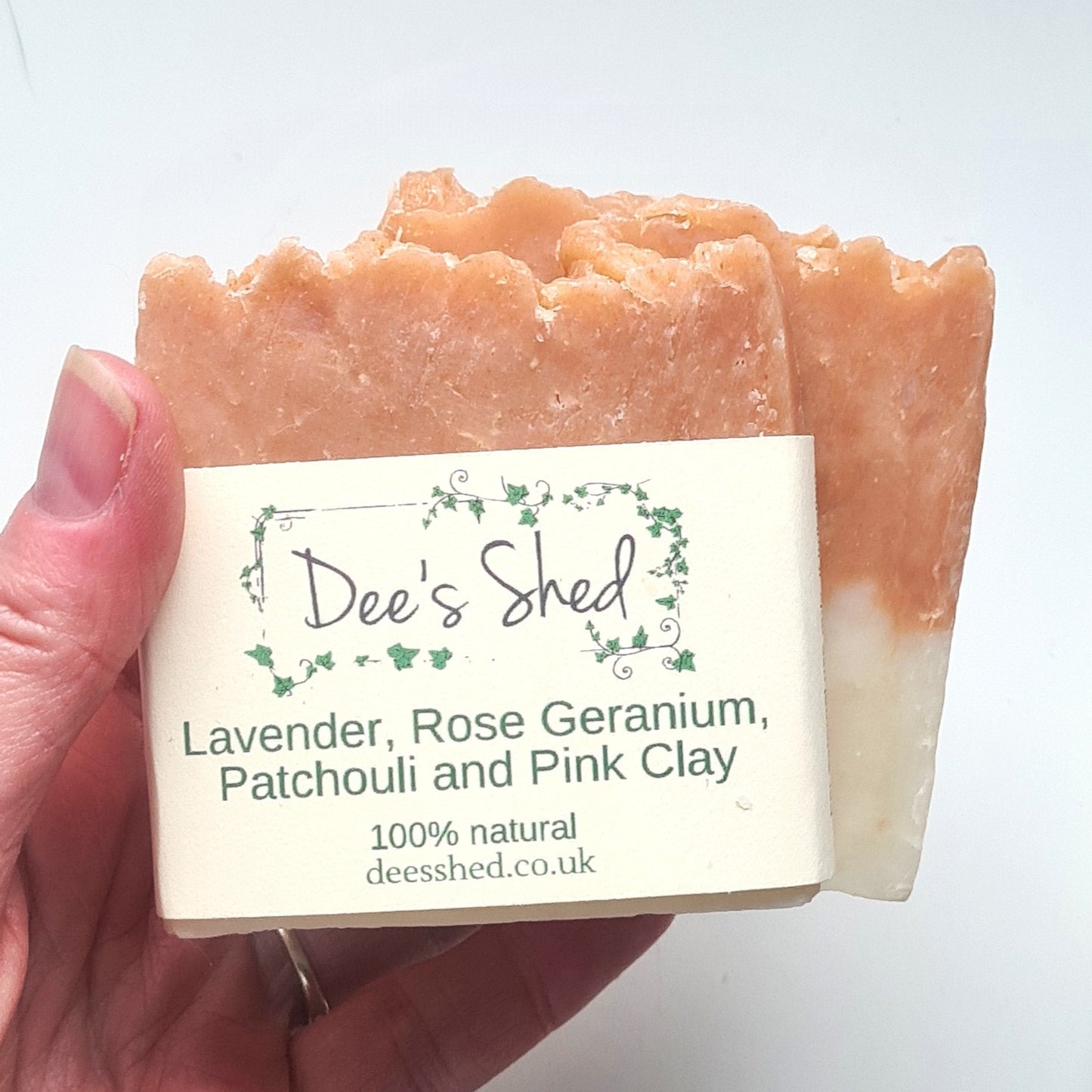 Soap - Lavender, Rose, Geranium and Patchouli Pink Clay Soap - Dees Shed